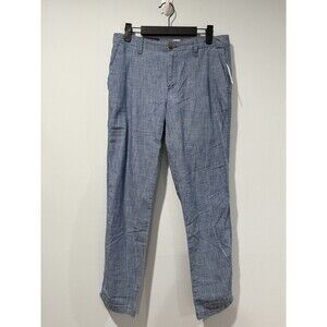 NEW Gap Chambray Girlfriend Pants Womens 30" Travel 100% Cotton Workwear Minimal